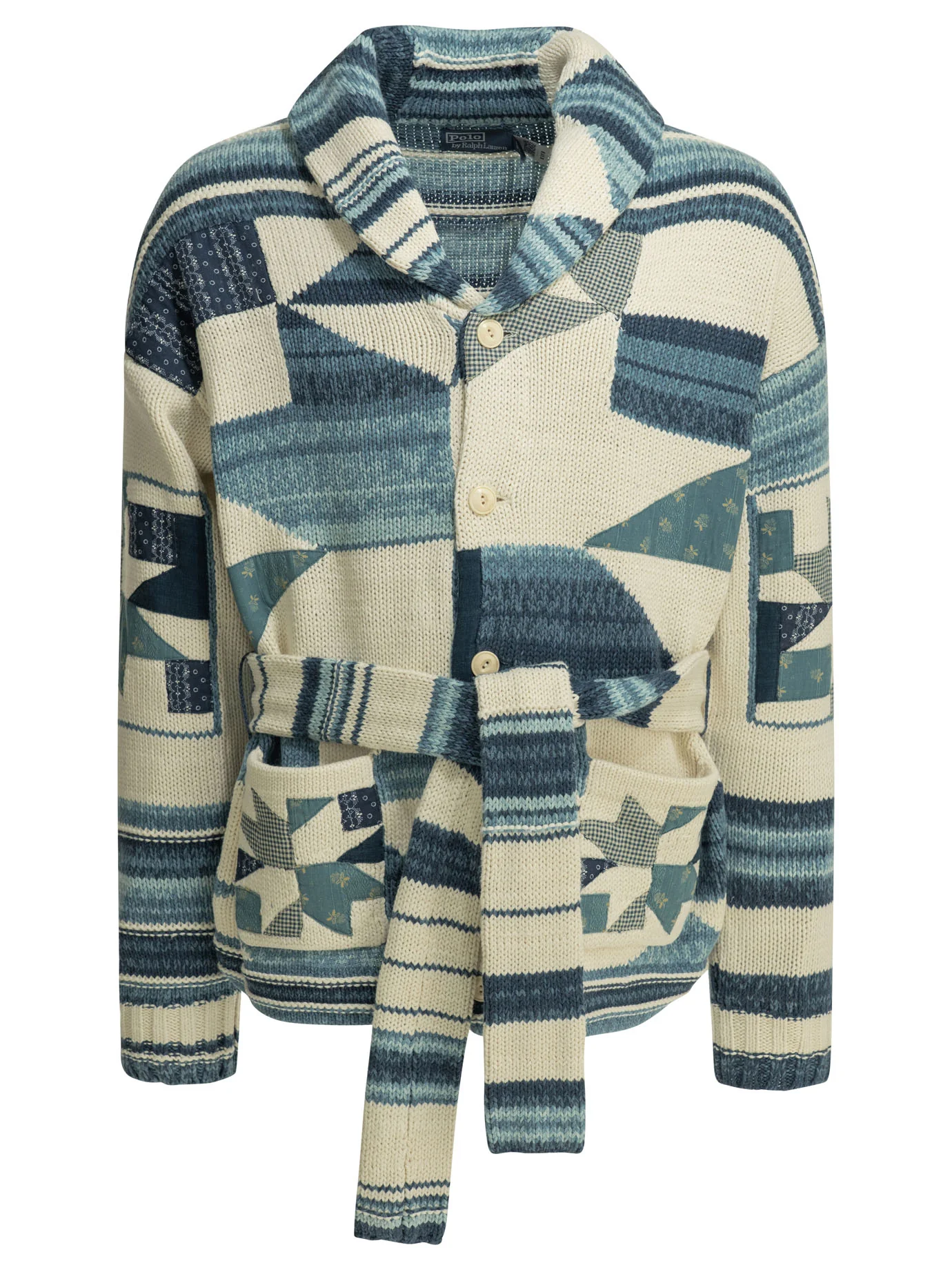 WOVEN KNIT CARDIGAN