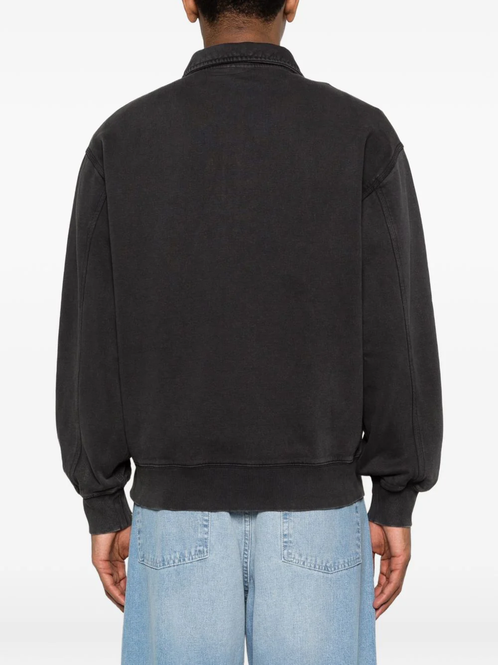 ZIP COLLAR RIBBED JACKET - Image 3